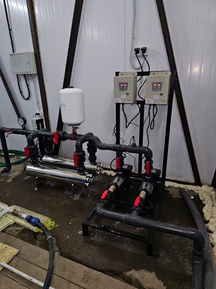 Повышение давления для систем водоочистки 