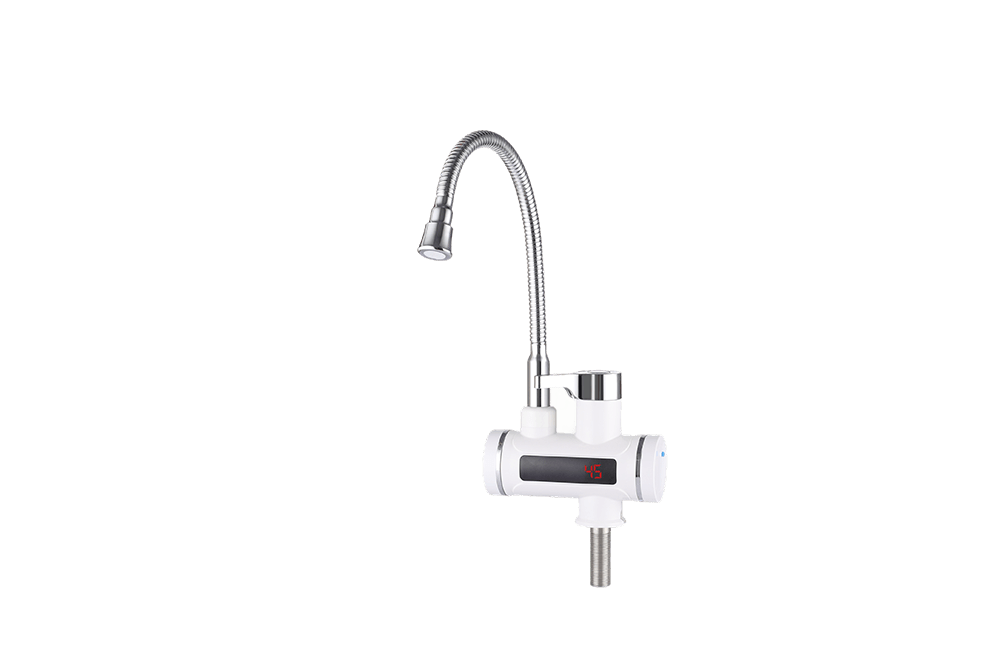 Проточный кран-водонагреватель UNIPUMP BEF-001-02 с дисплеем и гибким изливом